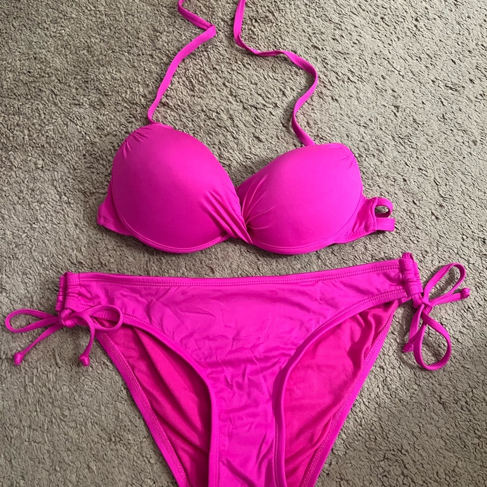 Vibrant Pink Bikini Set